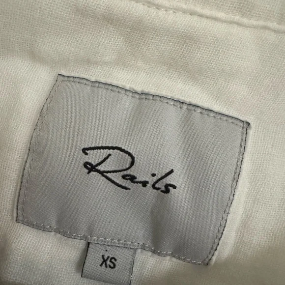 Rails White Button-Down Shirt - Picture 3 of 4